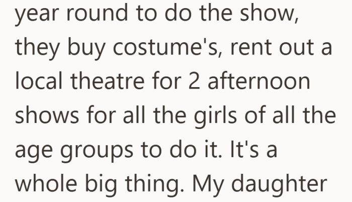 The show carries weight because of everything that leads up to it. Costumes, rehearsals, and months of commitment.