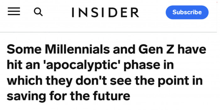 6. If they think they can't even survive this month's rent, how can they dream beyond a couple of years?