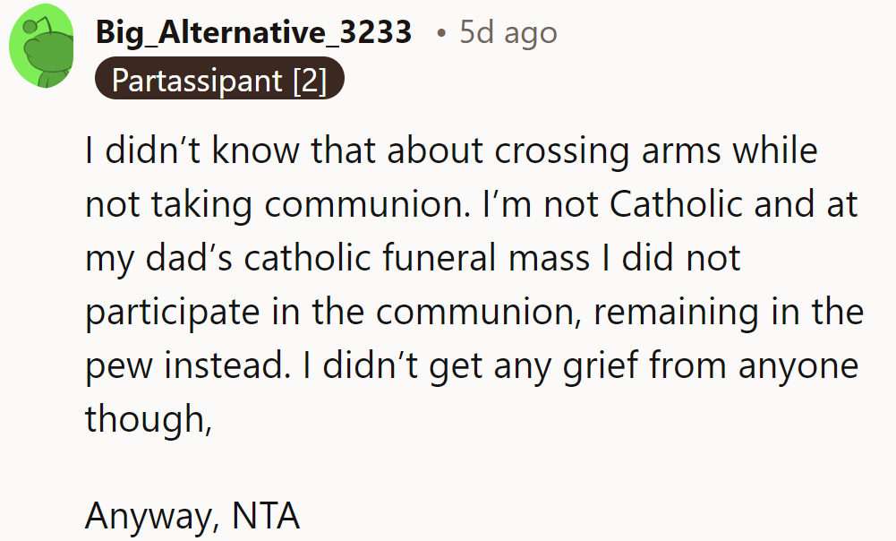 Dodging the holy water, not the witty remarks!