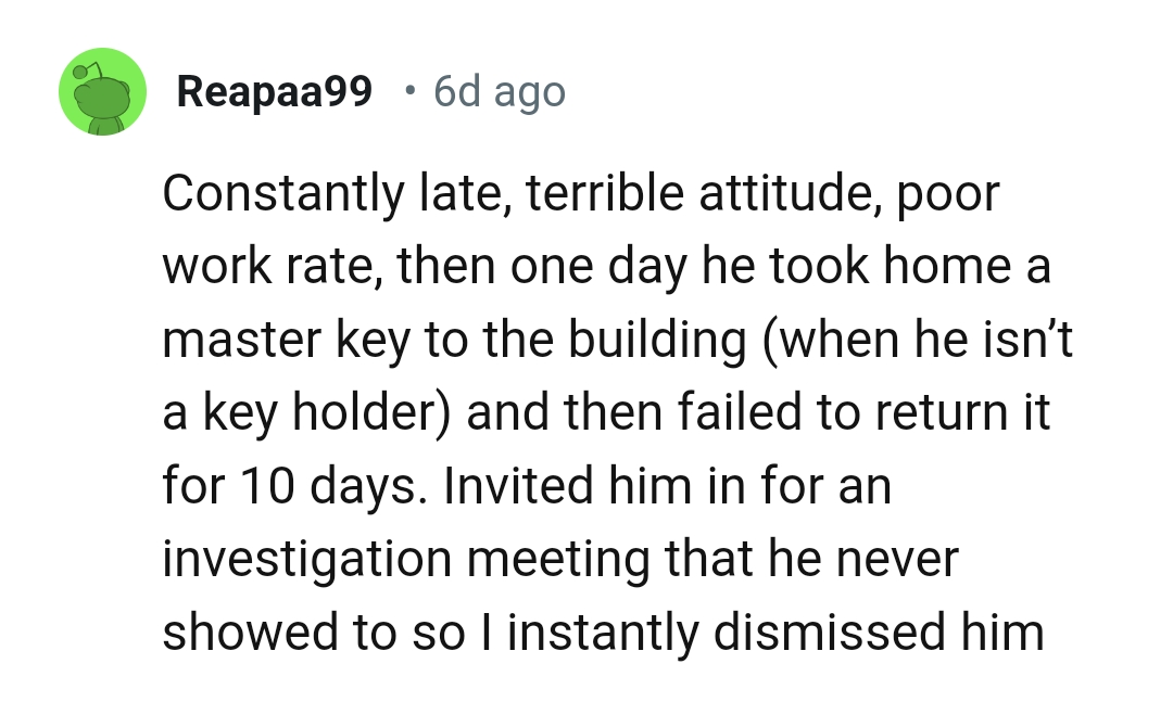 17. Being invited for an investigation meeting