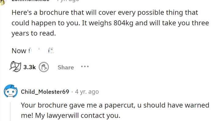 A solution, and a possible scenario with this kind of people