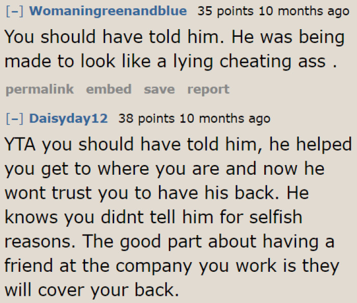 If the boss was married or in a relationship, it would make him look like a cheater.