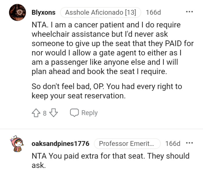 The Seat Is Reserved