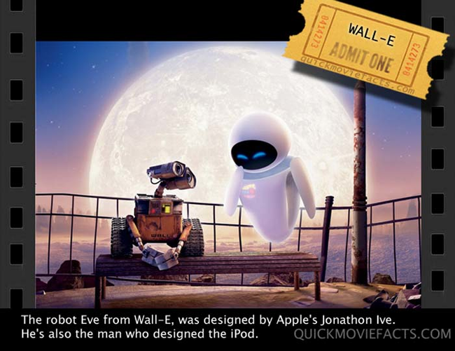 15. The robot and the iPod were designed by one person