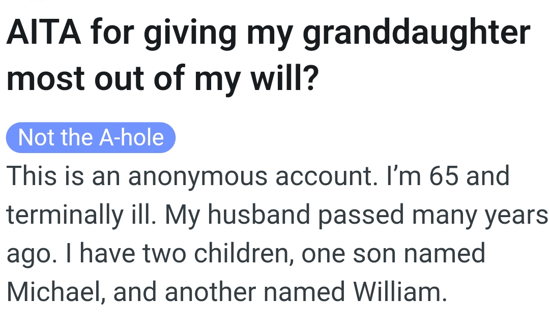 The OP Kicks Off Her Story