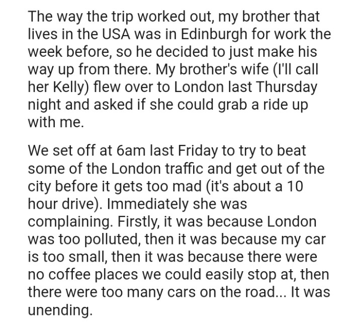 She then added how everyone was scattered around different countries