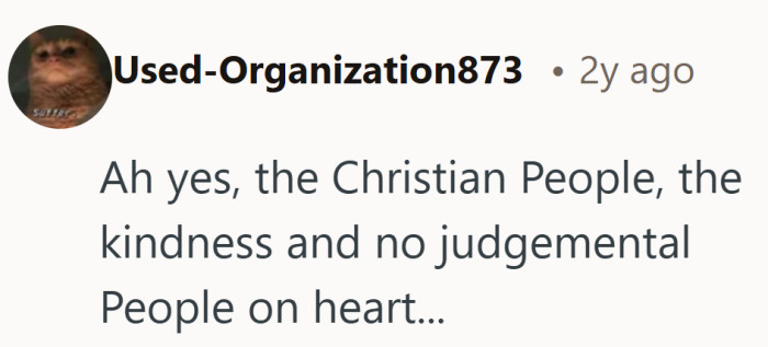 A pointed reminder that faith and forgiveness do not always show up the same way in family matters.