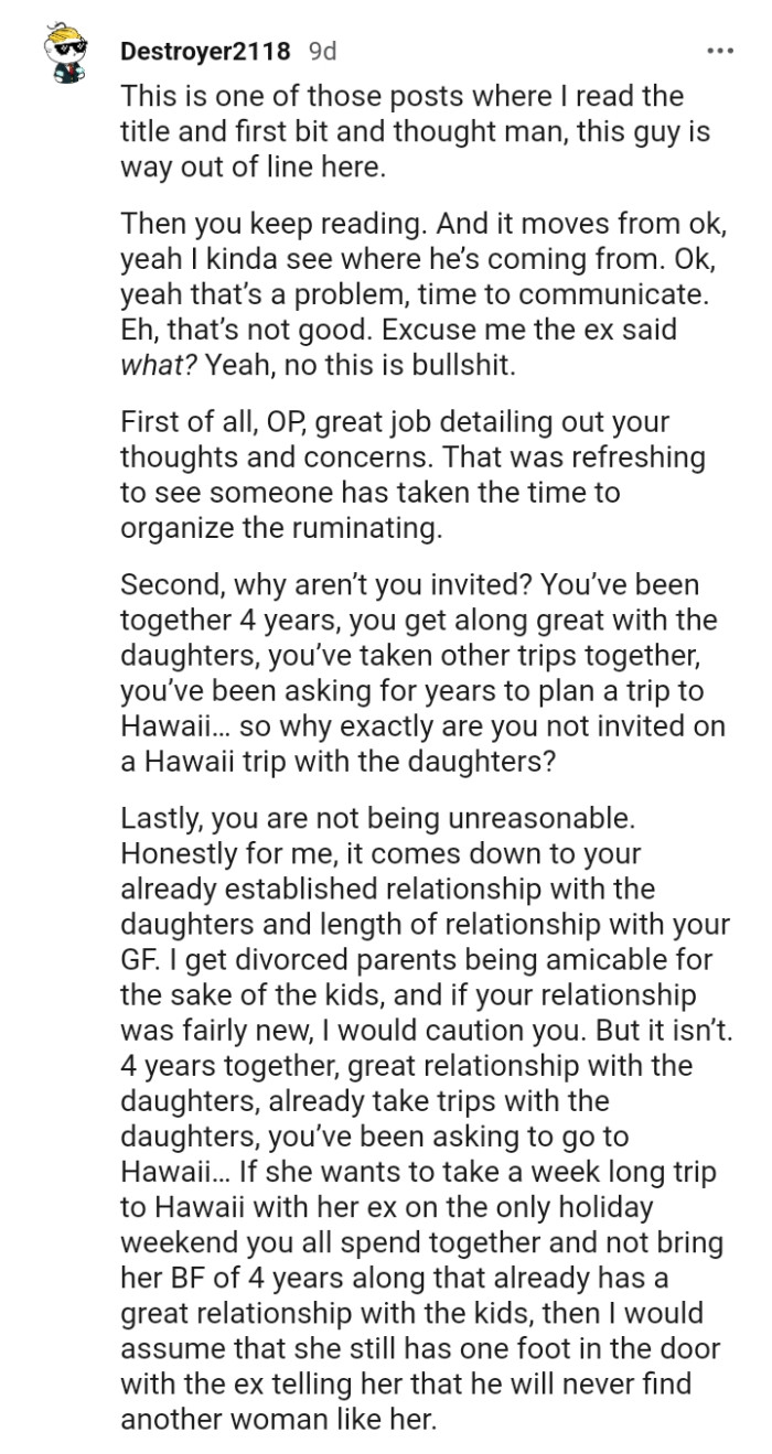 This Redditor sees where the OP's coming from