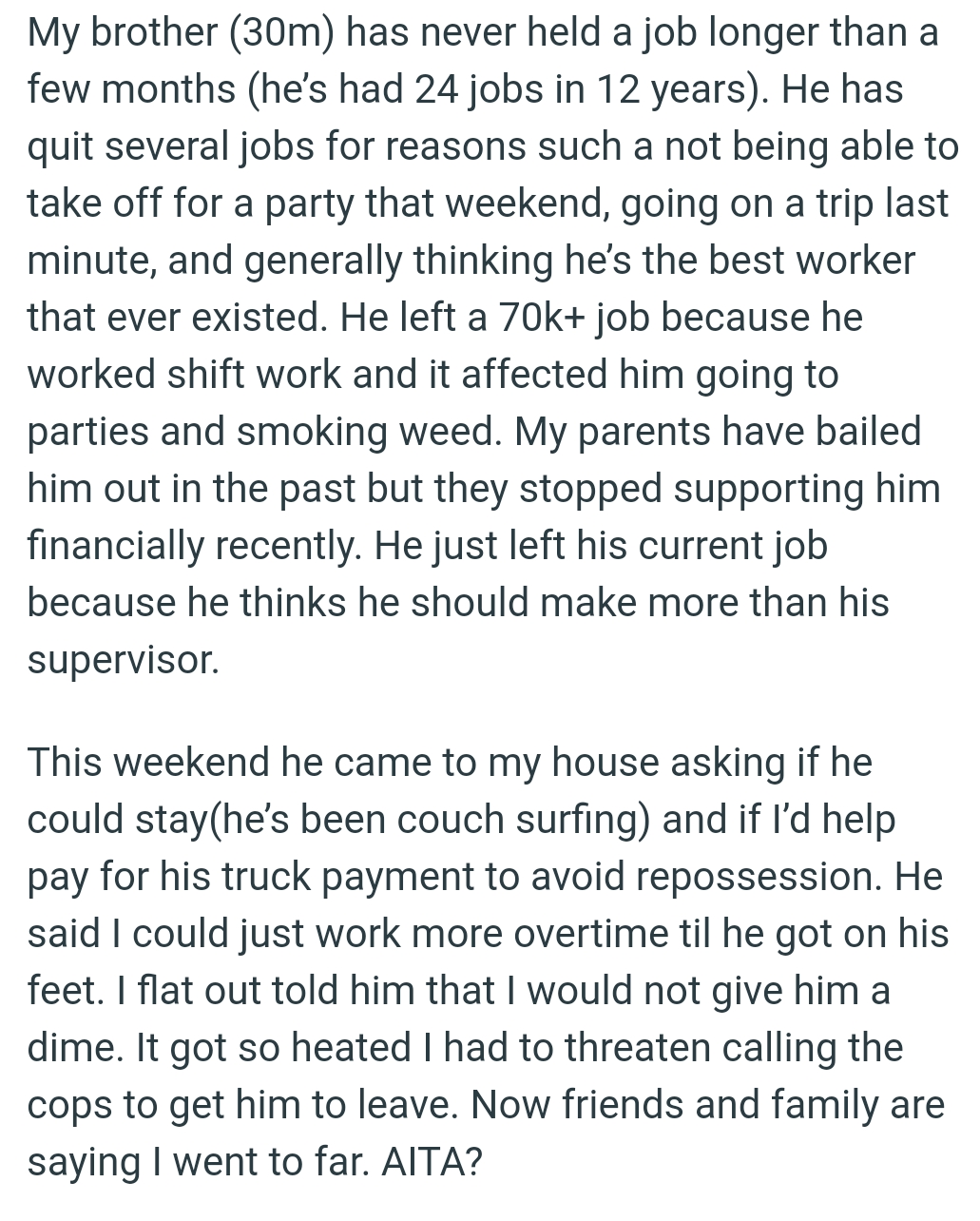 He thinks he should make more than his supervisor