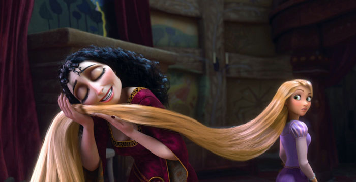 14. A Disney software engineer conducted calculations to estimate that Rapunzel's hair would weigh between 60 to 80 pounds.