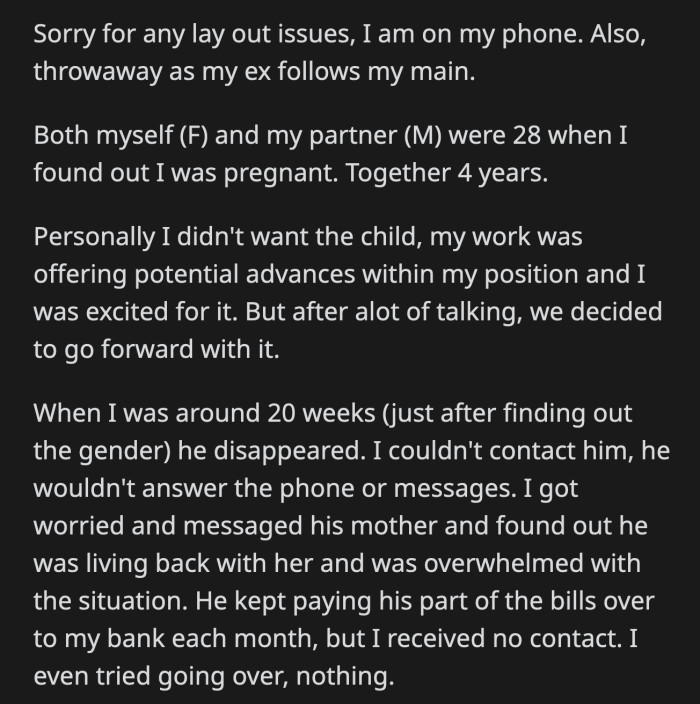 A few days later, her water broke and she went into labor