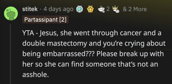 Our sympathies are with OP; he obviously went through such a difficult time at the convention!