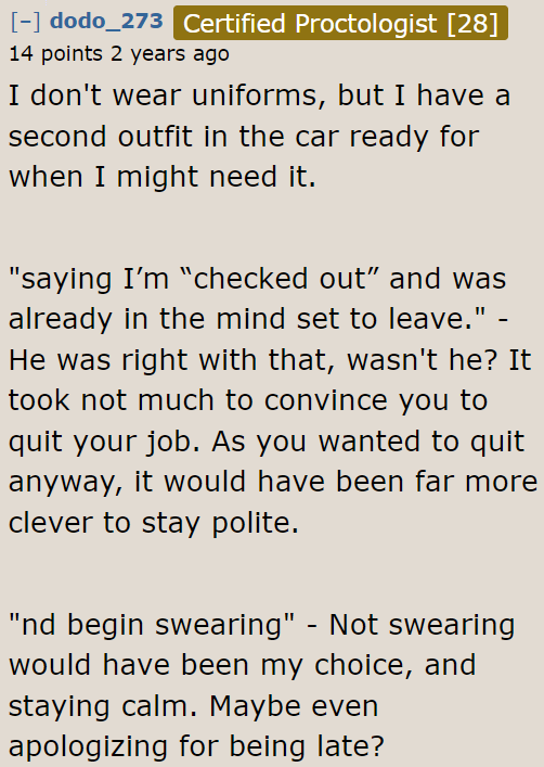 The OP should have been polite.