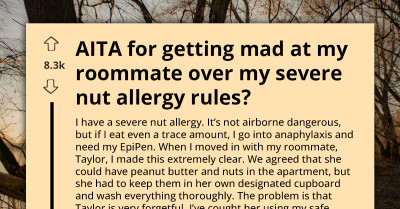 Roommate With a Nut Allergy Locks Her Kitchen Supplies After Repeated Safety Violations