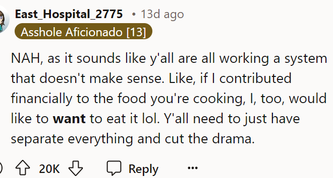 A Redditor said their system doesn't make sense