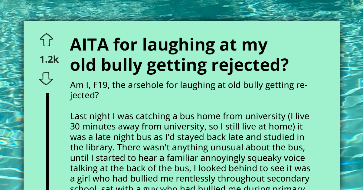 Moment Teen Felt Bad For Laughing At Her Old Bullies As They Made A Fool Of Themselves On The Bus
