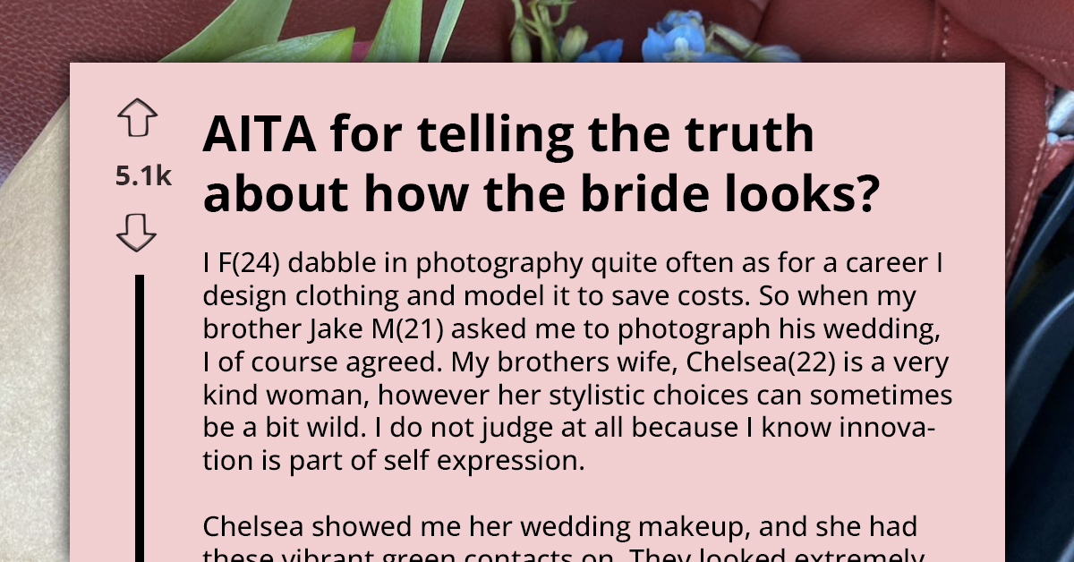 A Well-Meaning Photographer Found Herself At Odds With The Bride After Suggesting A Small Edit