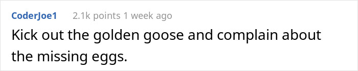 What the parents did to their son.