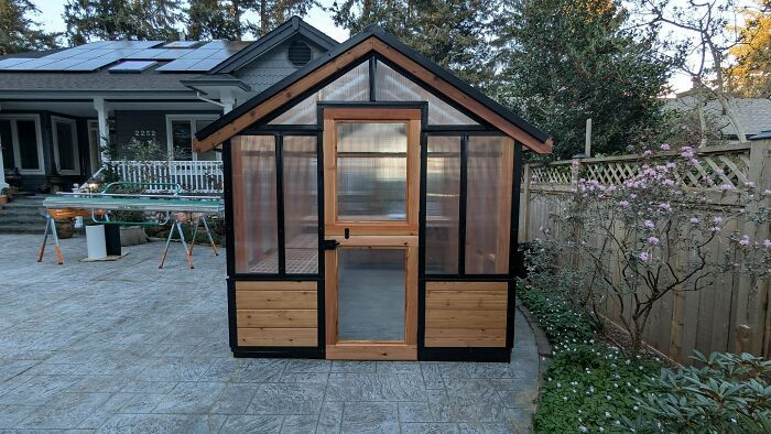 "Cedar Greenhouse I Just Built"