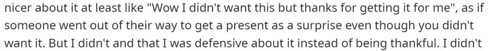 She thinks that maybe she should have expressed herself a little differently.