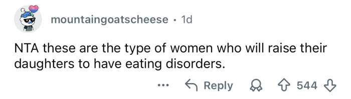 It’s an unhealthy relationship with food.