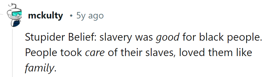 Slavery: where 'love' and 'ownership' became tragically intertwined.