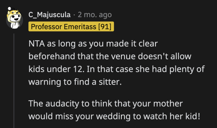 OP gave her guests enough notice and already invited them to the family barbecue the following day. OP's sister had enough warning; she just didn't think the rule applied to her.