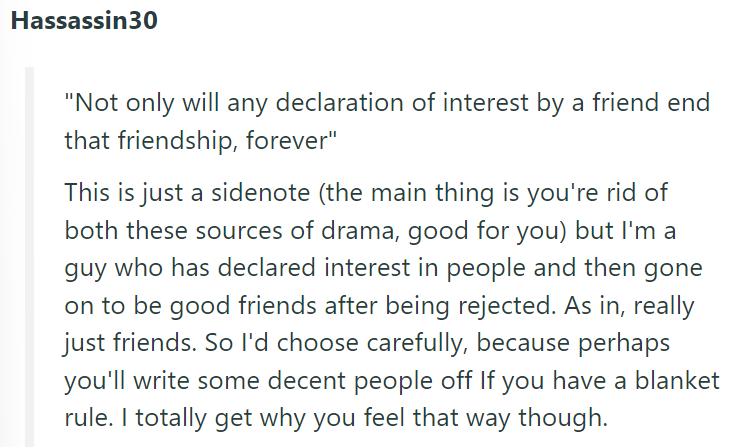 It's important to understand your place here, though, as an adult navigating relationships.