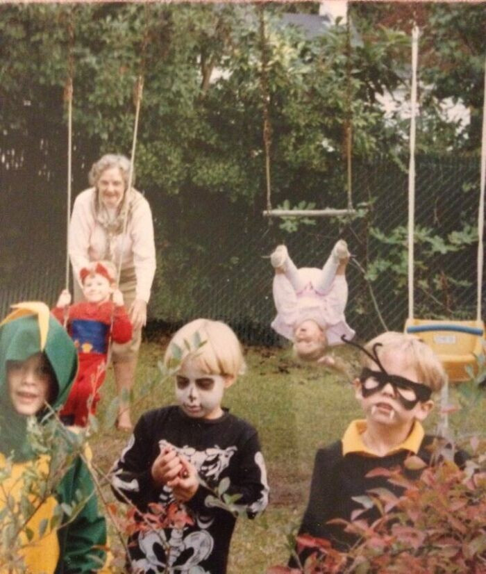 "Halloween 1989. That's Me On The Right. My Sister Is Behind Me And About To Have A Really Bad Day"
