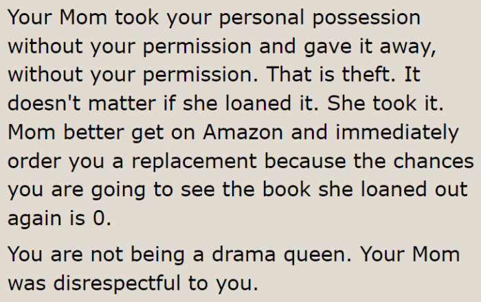 The OP's mom should just replace it.