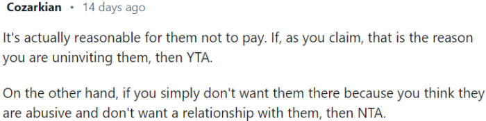 If OP's decision is based on a desire to avoid abusive parents and cut ties with them, then OP's decision is justified