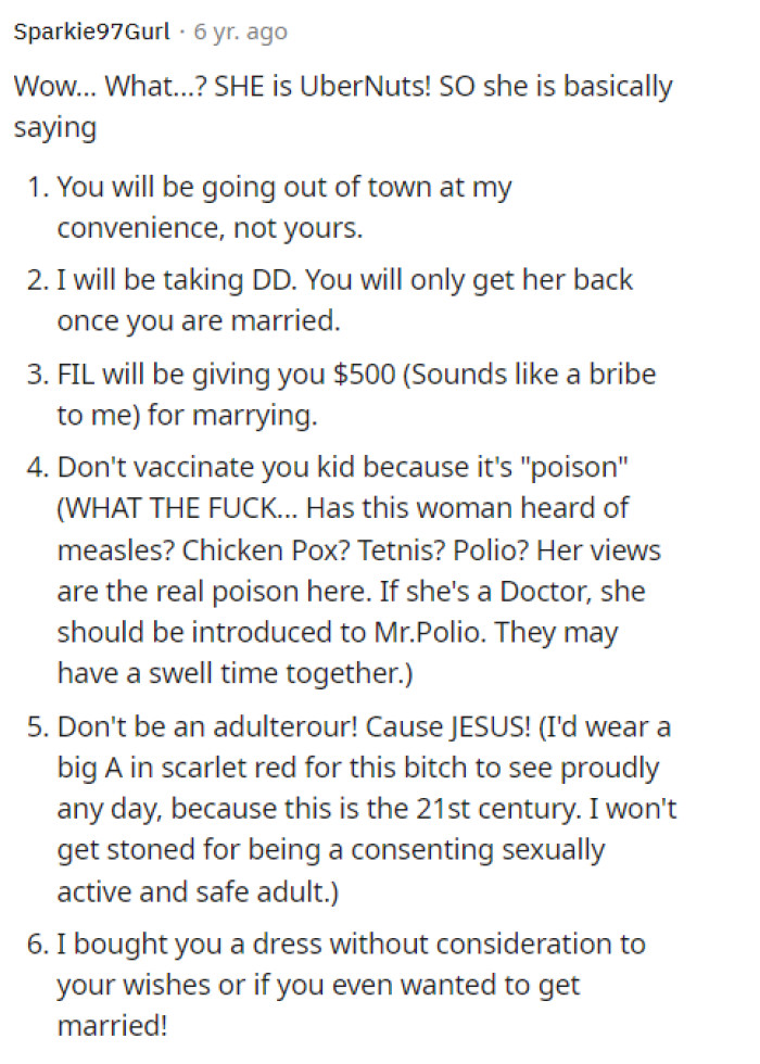 This person broke it down for us into a numbered list that gives you a simplified version of what the MIL is saying here.