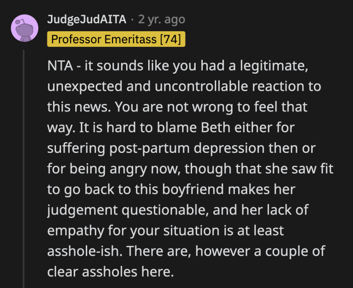 It wasn't Beth's fault that she had PPD. But a teenager shouldn't have been her main support system through it.