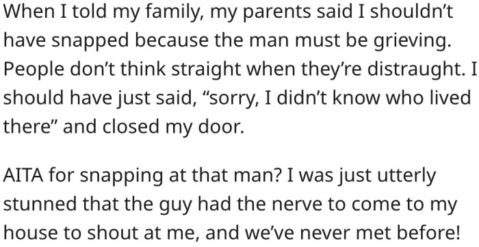 Was she wrong to lash out? Here's what Reddit thinks.