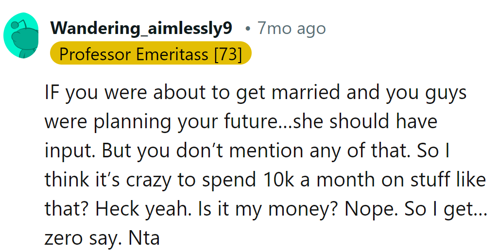 Wedding bells ring, opinions sing. But if not, it's his cash stash, her silence dash.