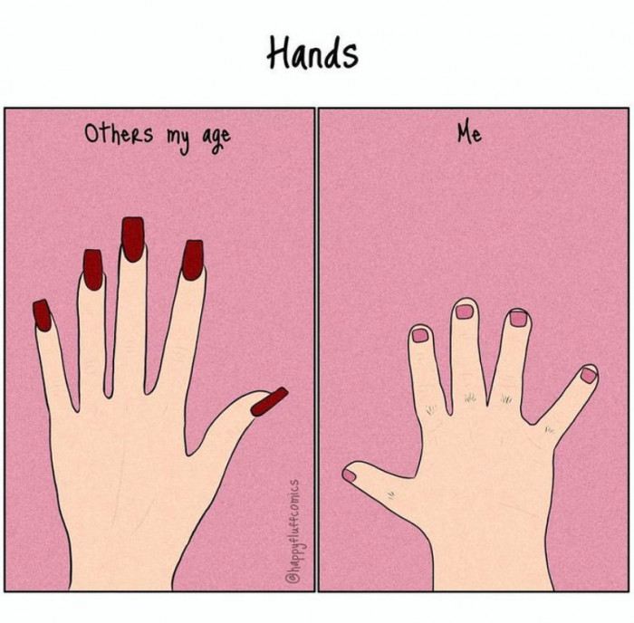 When you won't bother growing and painting your nails.