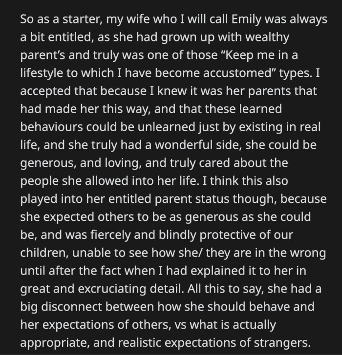 The other mom said she wasn't. She was trying to stop OP's daughter from hurting her child. OP found that unfair since his daughter had never been violent with anyone.