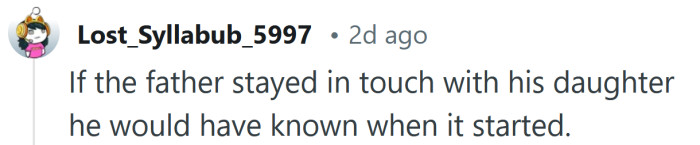 He would have known if he was in touch with her.