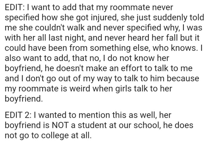 The OP also has some more information to add, and here it is