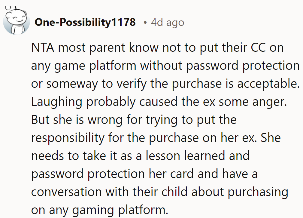 He's NTA. Secure the card and teach the kid to game responsibly—lesson learned!