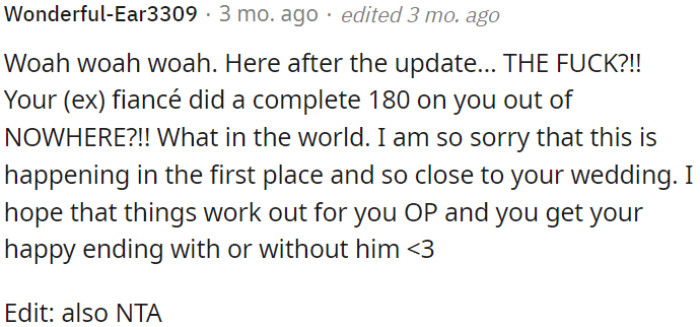 OP deserves happiness regardless of the relationship's outcome