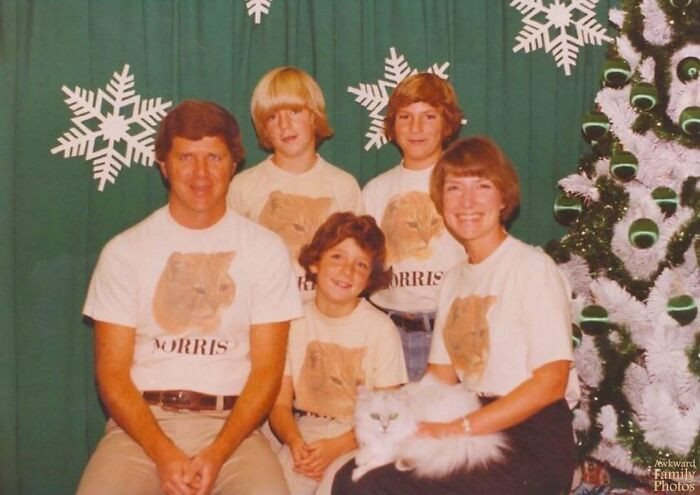 "My Mom Saved A Ton Of 9 Lives Cat Food Labels And Sent Away For These Awesome Customized Shirts"