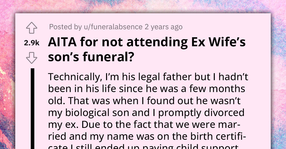 Man Finds Out He's Not The Biological Father Of His Son, Divorces His Wife And Refuses To Attend The Boy's Funeral
