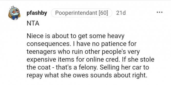 No patience for teenagers who ruin other people's items