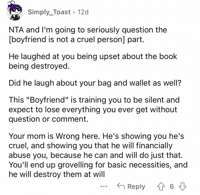22. Your boyfriend manipulates you by pointing your feelings and being called dramatic and sellf-centered.