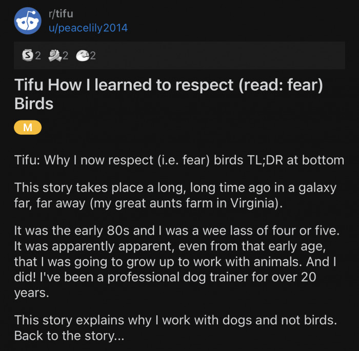 Here's the original post by Reddit user u/peacelily2014: