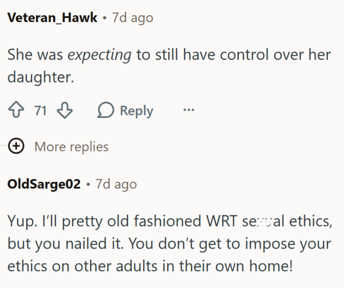 It is about control