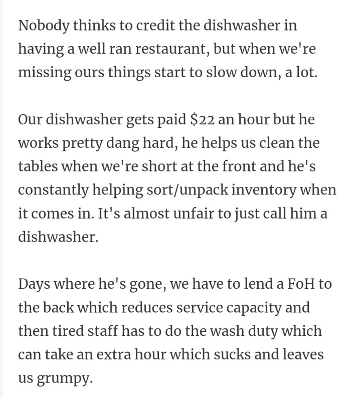 13. Dishwashers matter too