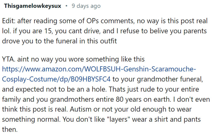 This Redditor doesn't even believe the post is real