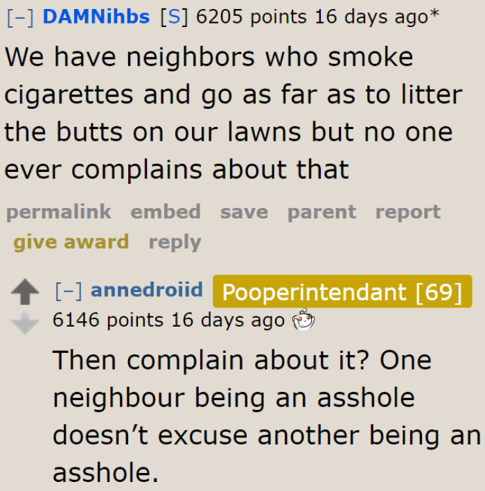 This feels unfair for the OP.